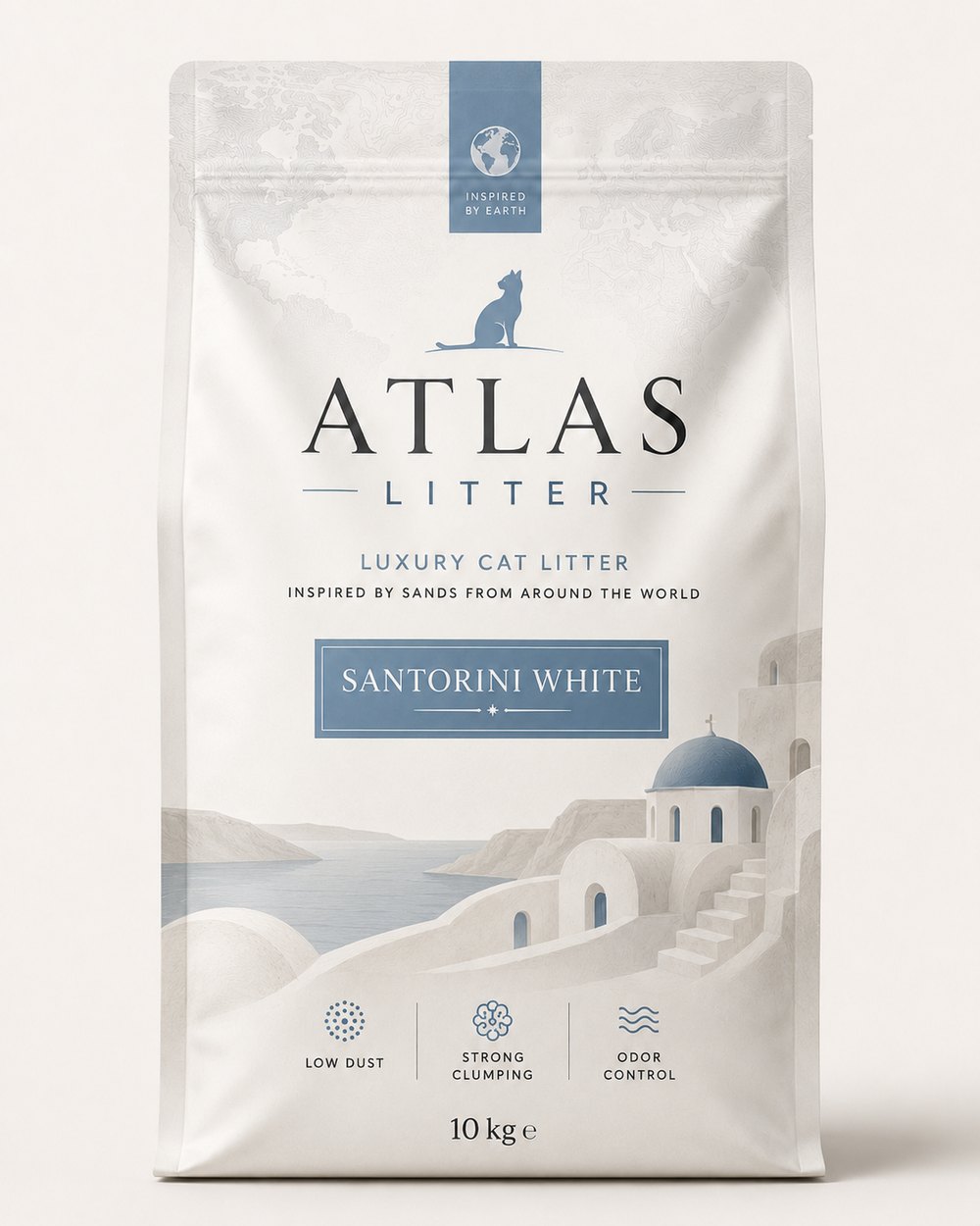 Atlas Litter Santorini White bag
